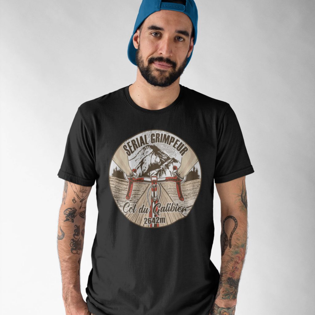 T-Shirt Col du Galibier – Serial Grimpeur – 2021 – Unisexe