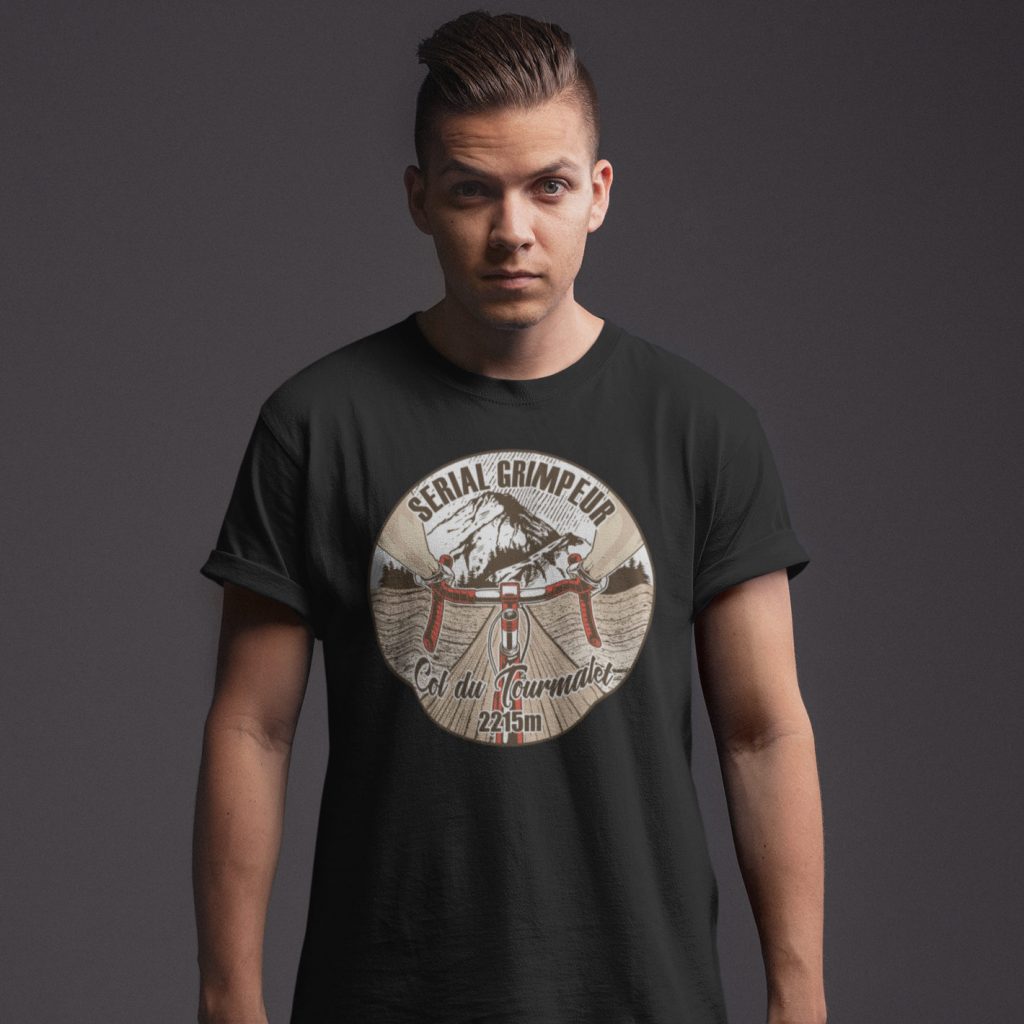 T-Shirt Col du Tourmalet – Serial Grimpeur – 2021 – Unisexe
