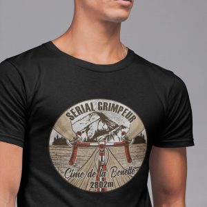 T-Shirt Cime de la Bonette – Serial Grimpeur – 2021 – Unisexe