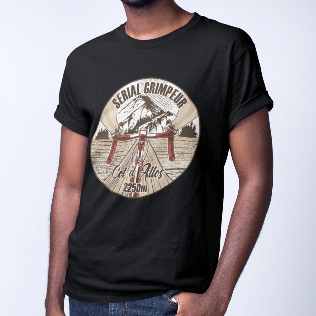 T-Shirt Col d`Allos – Serial Grimpeur – 2021 – Unisexe