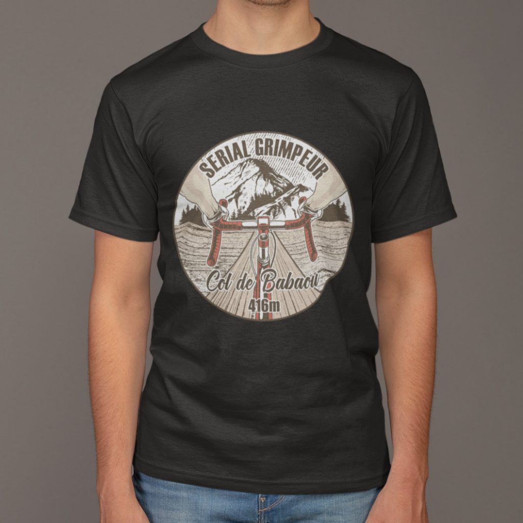 T-Shirt Col de Babaou – Serial Grimpeur – 2021 – Unisexe