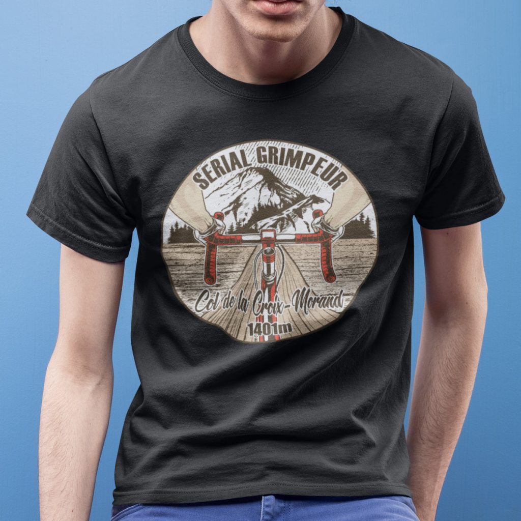 T-Shirt Col de la Croix-Morand – Serial Grimpeur – 2021 – Unisexe