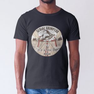 T-Shirt Col de la Croix Neuve – Serial Grimpeur – 2021 – Unisexe