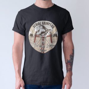 T-Shirt Col de la Loze – Serial Grimpeur – 2021 – Unisexe