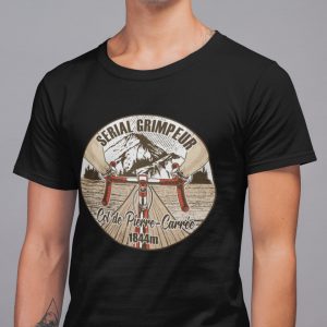 T-Shirt Col de Pierre-Carrée – Serial Grimpeur – 2021 – Unisexe