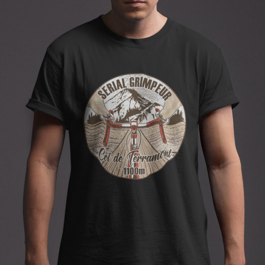 T-Shirt Col de Terramont – Serial Grimpeur – 2021 – Unisexe