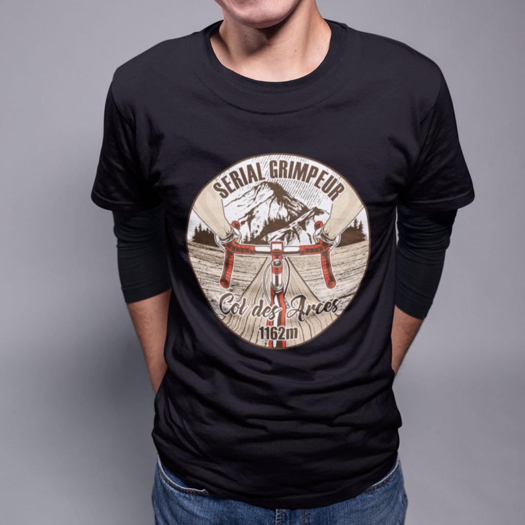 T-Shirt Col des Arces – Serial Grimpeur – 2021 – Unisexe