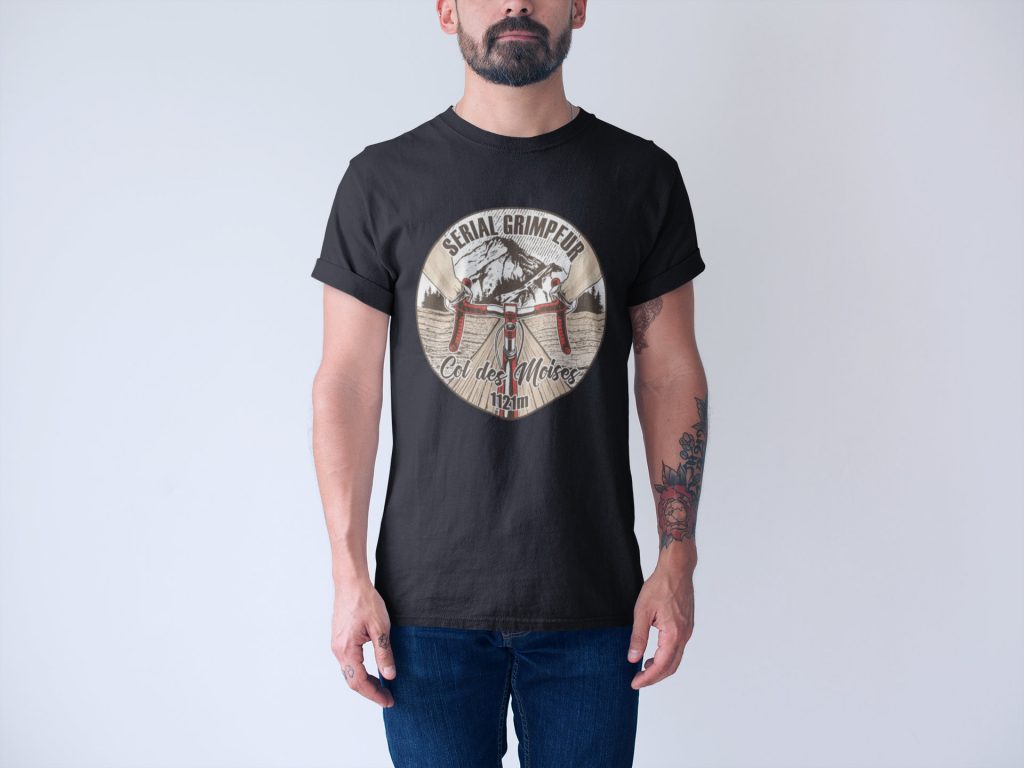 T-Shirt Col des Moises – Serial Grimpeur – 2021 – Unisexe
