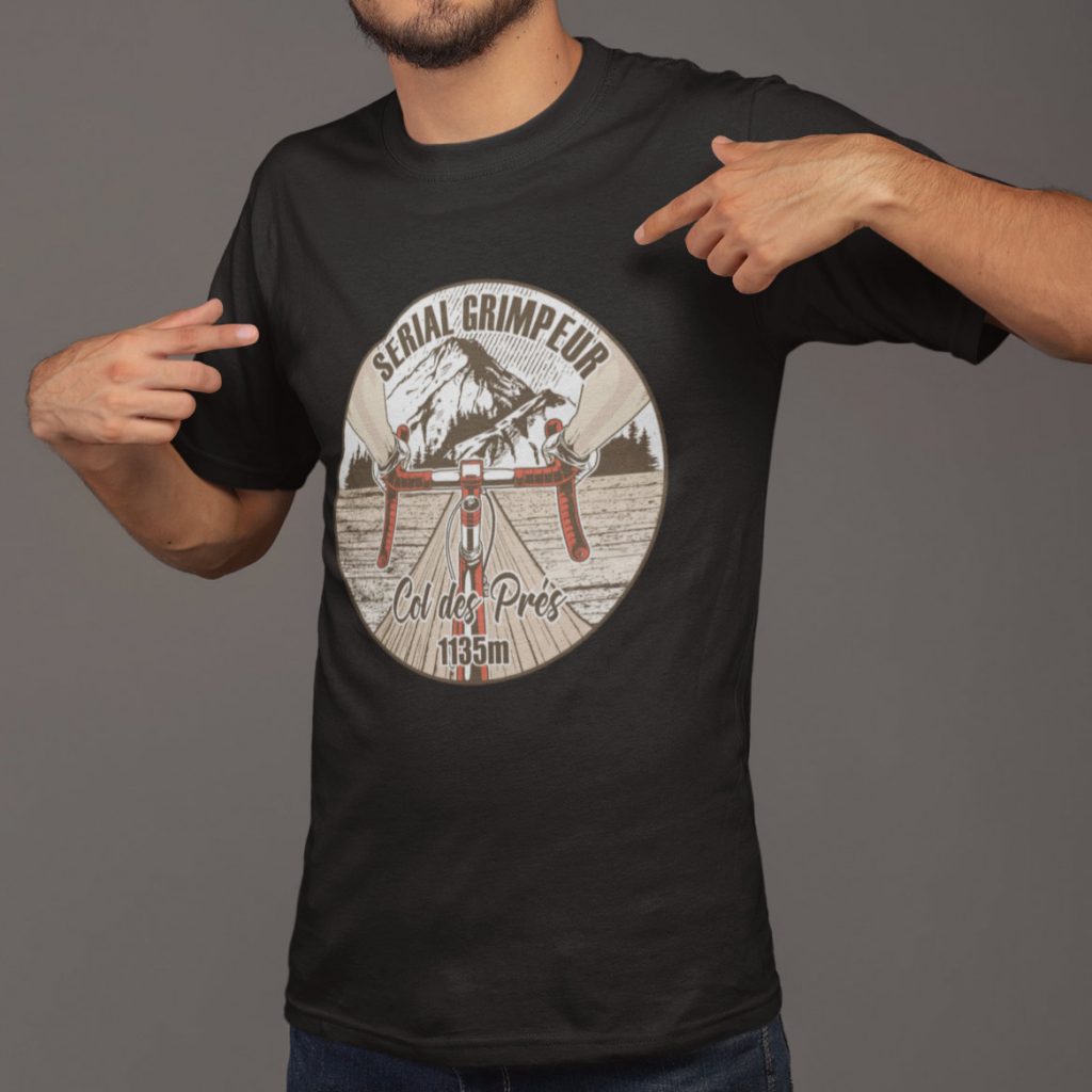 T-Shirt Col des Prés – Serial Grimpeur – 2021 – Unisexe
