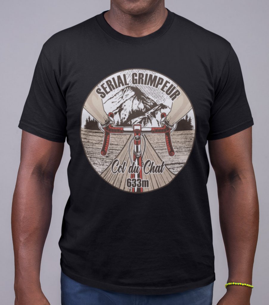 T-Shirt Col du Chat – Serial Grimpeur – 2021 – Unisexe
