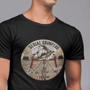 T-Shirt Col du Mont-Cenis – Serial Grimpeur – 2021 – Unisexe