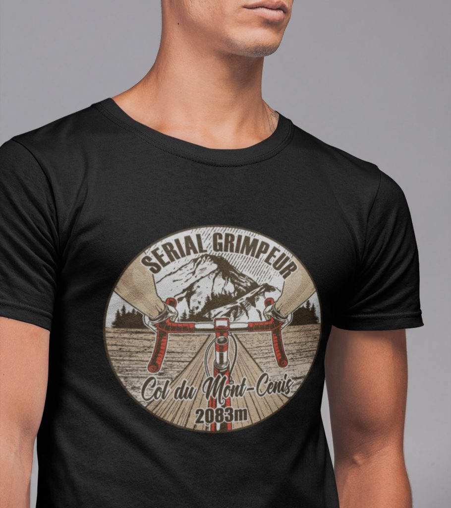 T-Shirt Col du Mont-Cenis – Serial Grimpeur – 2021 – Unisexe